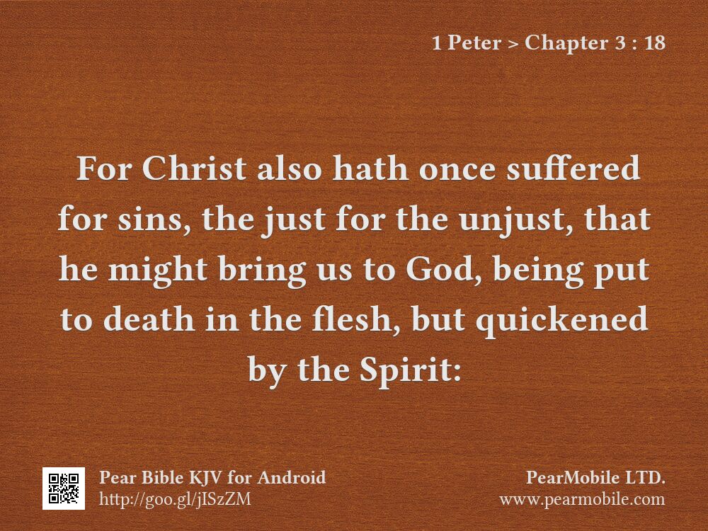1 Peter, Chapter 3:18